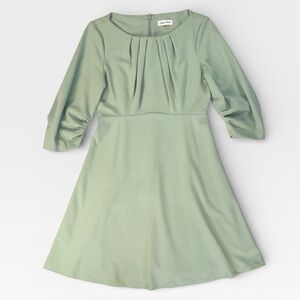 Calvin Klein Women’s A-Line Light Sage Green 3/4in Sleeve Mini Dress US 4
